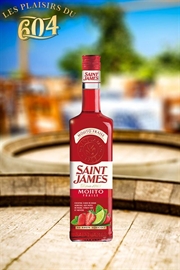 Cliquez sur l’image pour voir les détails du produit :Saint James Mojito fraise 70cl