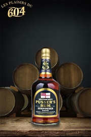 Cliquez sur l’image pour voir les détails du produit :Pusser's Navy Rum Gunpowder 70cl
