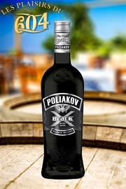 Cliquez sur l’image pour voir les détails du produit :Vodka Poliakov Black 70cl