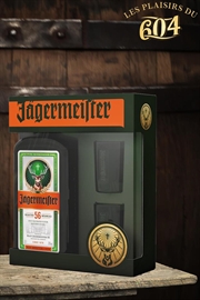 Cliquez sur l’image pour voir les détails du produit :Jägermeister 70cl + 2 verres
