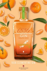 Cliquez sur l’image pour voir les détails du produit :1836 Organic Clementine Gin 70cl