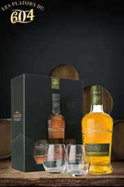 Cliquez sur l’image pour voir les détails du produit :Coffret Tomatin 12ans + 2 Verres