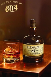 Cliquez sur l’image pour voir les détails du produit :Coffret El Dorado 15 ans 70cl + 2 verres