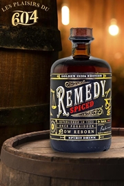Cliquez sur l’image pour voir les détails du produit :Remedy Spiced Rum Golden 20S 70cl