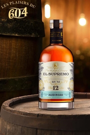 Cliquez sur l’image pour voir les détails du produit :El Supremo Rum 12Y 70cl