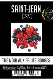 Cliquez sur l’image pour voir les détails du produit :Thé noir au fruits rouges - Saint-Jean Luxury Tea 