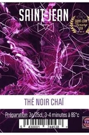 Cliquez sur l’image pour voir les détails du produit :Thé Noir Chaï - Saint-Jean Luxury Tea 100gr