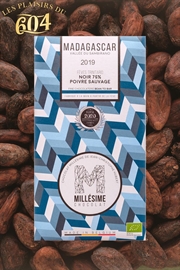 Cliquez sur l’image pour voir les détails du produit :Millésime Chocolat - Madagascar - Noir 75% Poire s