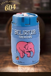 Cliquez sur l’image pour voir les détails du produit :Delirium Tremens mini fût 5L