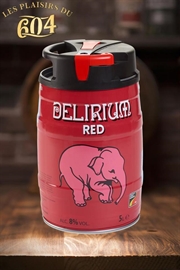 DELIRIUM Red Bière Belge aux Fruits Rouges Fût de 5 Litres