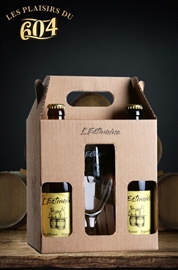 Cliquez sur l’image pour voir les détails du produit :Coffret L'Estamine 4 x 33cl + 1 verre